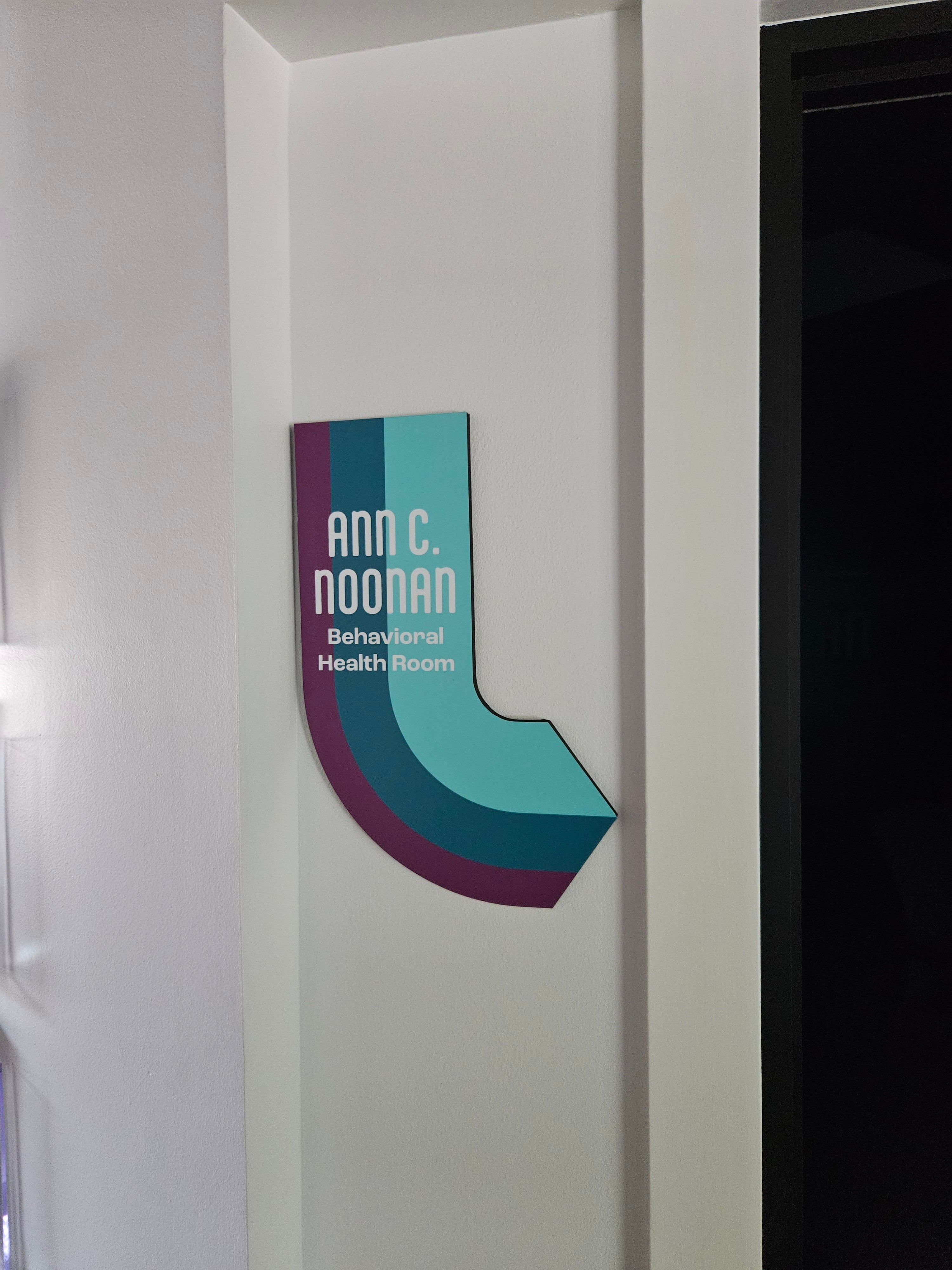 Rocky Mountain Equality's, Behavioral Health Room ADA + ID sign.