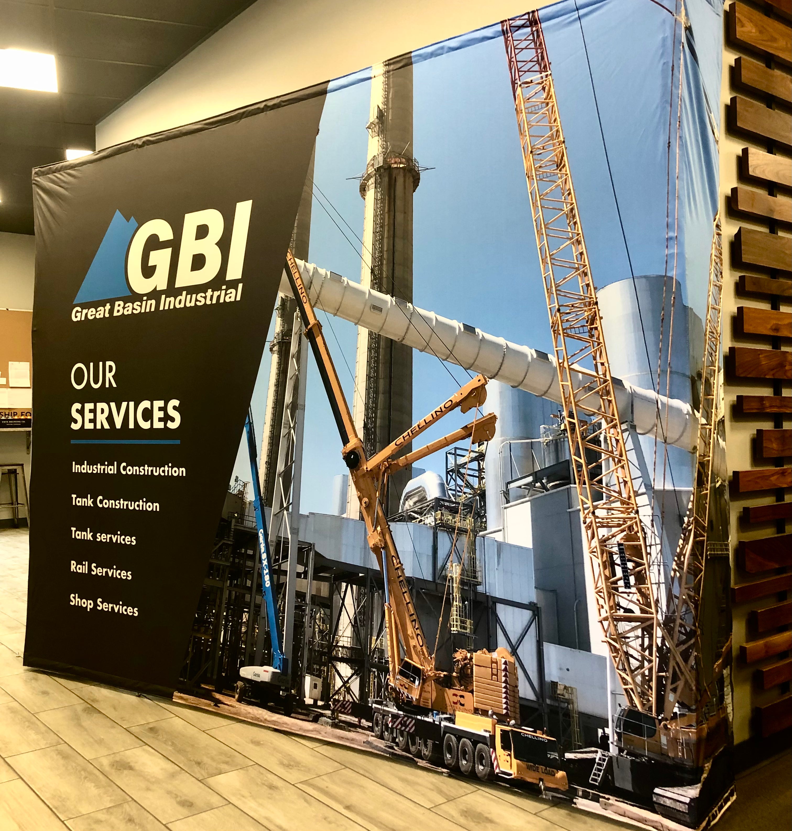 Specialty trade show display for Great Basin Industrial.