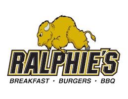 Custom made logo for Ralphie's Breakfast, Burgers, and BBQ