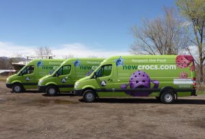crocs fleet wrap 300x203 - Fleet Branding in Denver