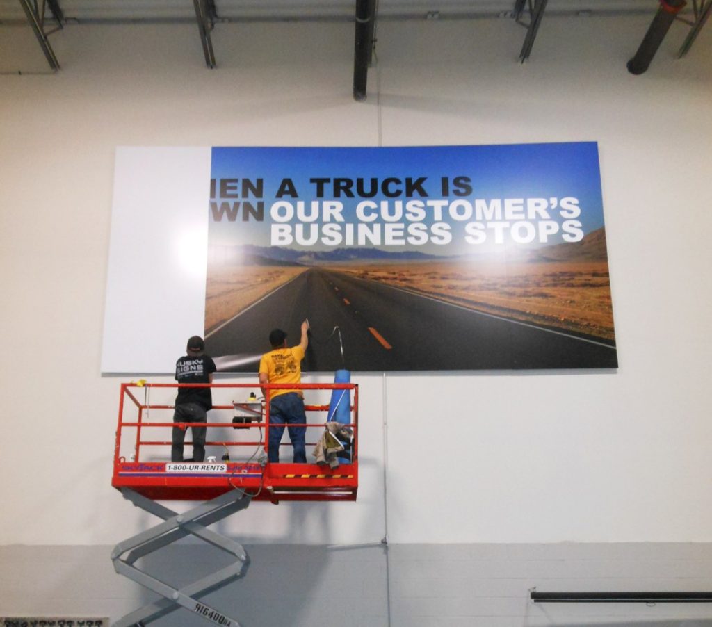 husky creative interior signs wall graphics 1024x902 - Approaching Signage Replacement During Your Business Rebranding